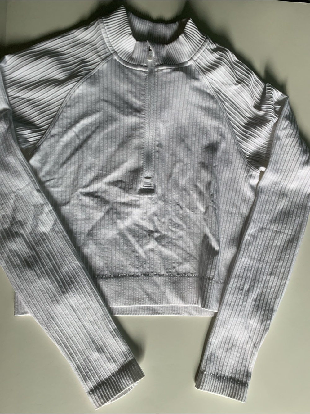 Lululemon Women’s Quarter Zip Sweater Size 4 White